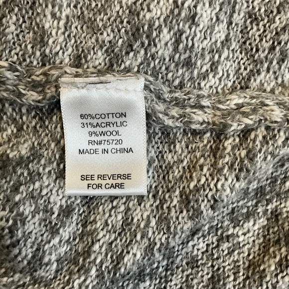 Outpost Makers Men’s Gray Marled Knit Hoodie Sweater Pullover Long Sleeve Size L - Picture 8 of 10